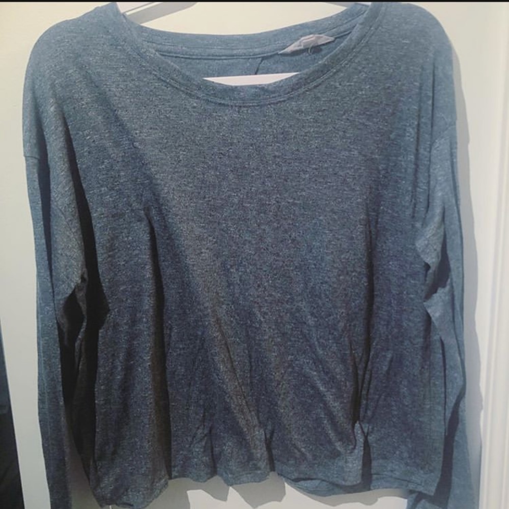 Long Sleeve Open Back Top